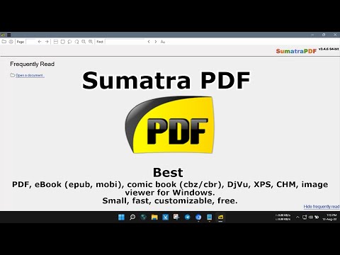 Sumatra PDF | An Open Source PDF Reader | 2022