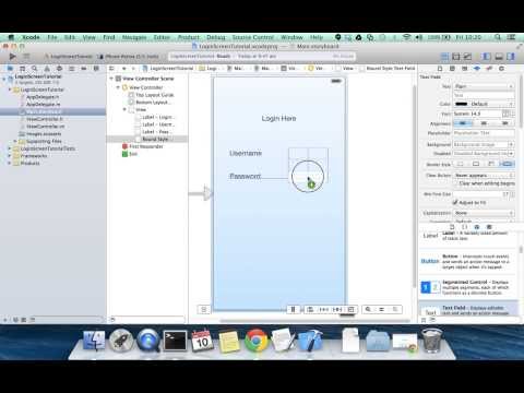 iOS Login Screen Tutorial Xcode 5 iOS 7 JSON