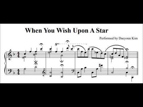 [Ballad Jazz Piano] When you wish upon a star (Pinoccio OST)