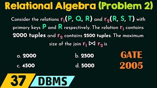 Relational Algebra (Solved Problem 2)