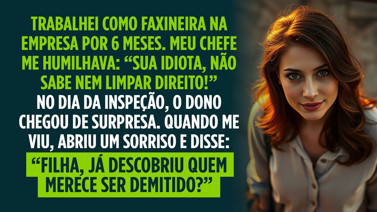 Filha, descobriu quem merece ser demitido? O dia em que a faxineira humilhada revelou sua identidade
