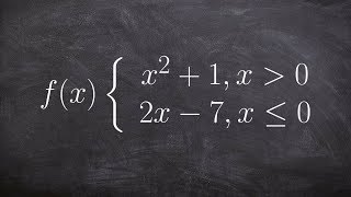 How to evaluate a piecewise function
