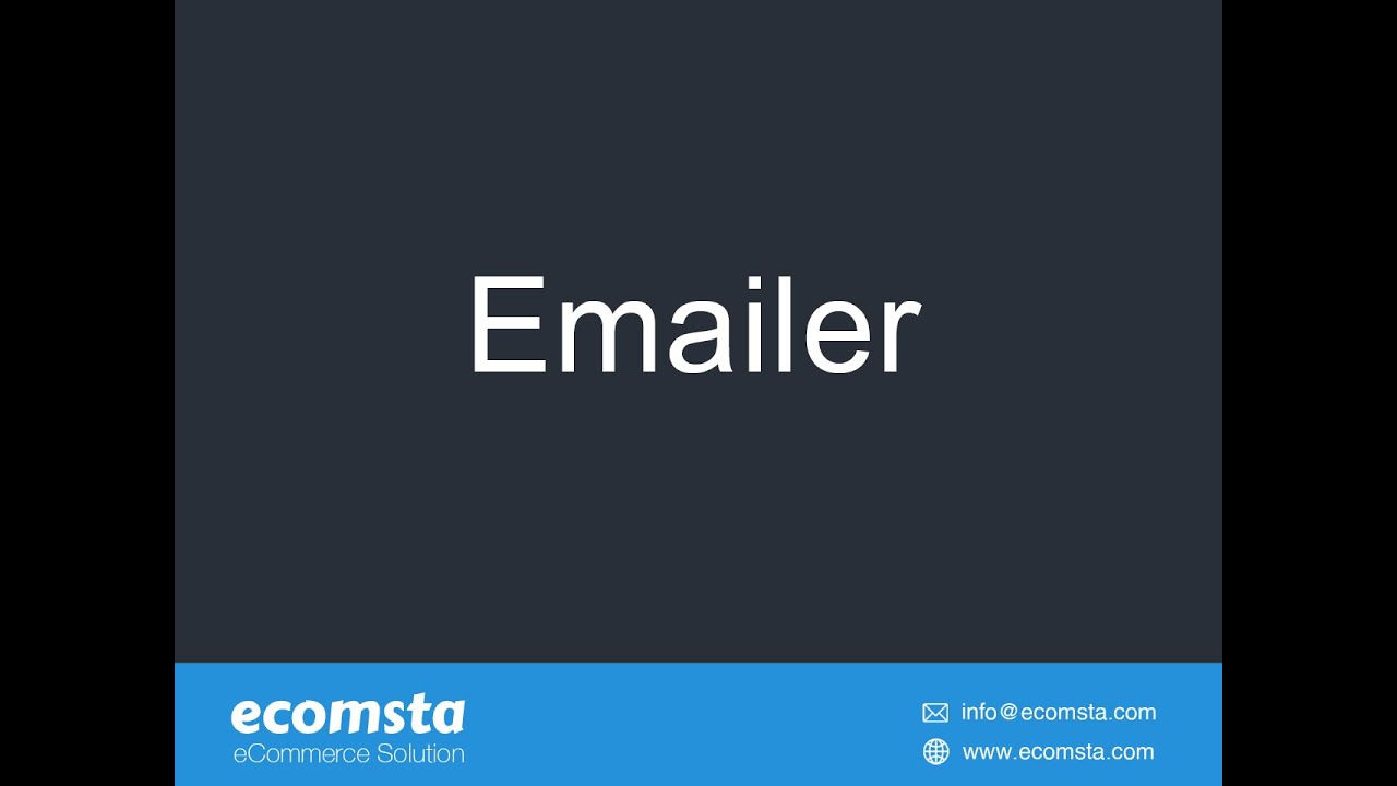 How to send bulk emails in eComsta?