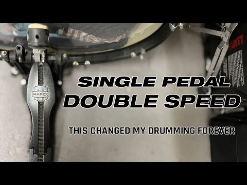 The Secret to FAST Single Pedal Bass Drum Double Strokes