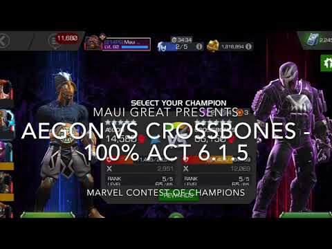 100% Act 6.1.5 - Aegon vs Crossbones - Marvel Contest of Champions
