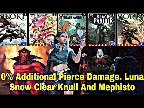 How To Clear Knull And Mephisto With Luna Snow | 0% Pierce Damage WBL Win - Marvel Future Fight