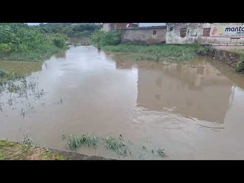 RIACHO DA DA PRATA CHEIO EM BARRA DA ESTIVA-BA. 