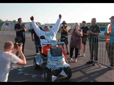 Steve Tarrant in UK- an epic 24 hr Mobility Scooter journey Video
