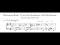 Thelonious Monk - I Love You Sweetheart of All My Dreams - Piano Transcription