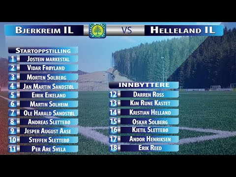 Bjerkreim v Helleland 19/04/16