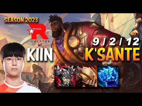 KT Kiin K'SANTE vs QUINN Top - KR Ranked