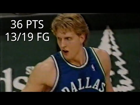 Dirk Nowitzki Full Highlights vs 76ers (2000.12.15) - 36 Points on 13/19 FG! SHOOTING CLINIC!