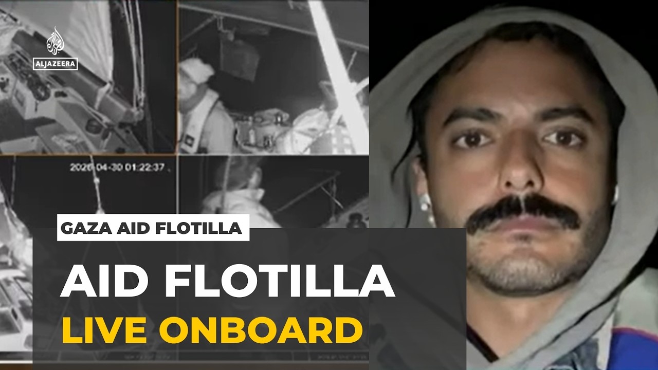 Gaza aid flotilla reports interceptions as Israel begins seizing ships headed to Gaza