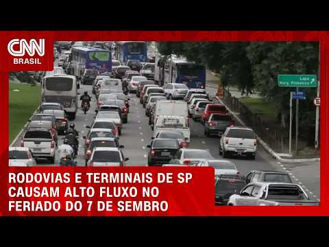 Feriado do 7 de setembro deve movimentar um milhão de veículos em SP | CNN AGORA