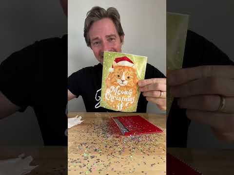 Glitter envelope sold separately from the endless Meowy card.  #jokergreeting