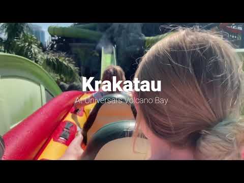 Krakatau water coaster at Universal’s Volcano Bay theme park