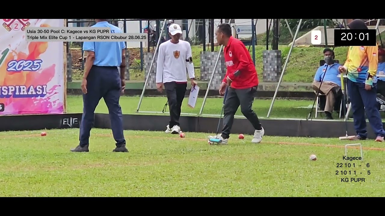 ELITE Cup Triple Mix 30-50th: Kagece vs KG PUPR (Pool C) - Gateball RSON Cibubur 28 Juni 2025