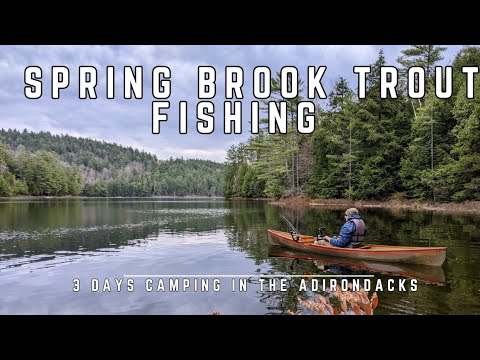 Spring Brook Trout Fishing- 3 days camping in the Adirondacks