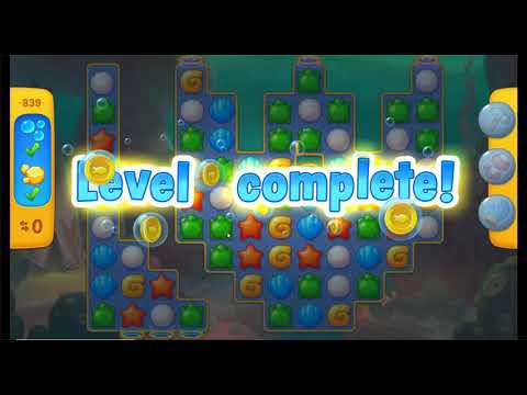 Fishdom Hard Level 839 Completed