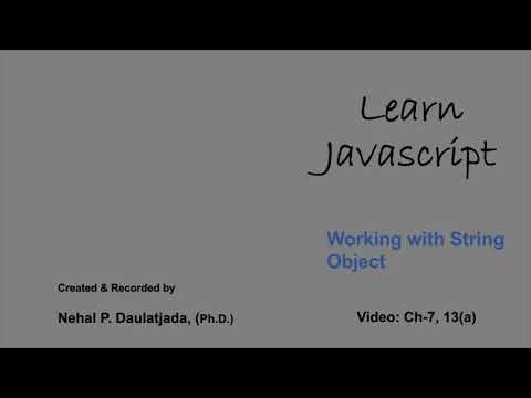 Learn Javascript Working With String Object Alphabets Regular Expression