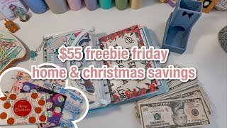 $55 freebie friday | saving for future home & christmas | budgetwithamanda