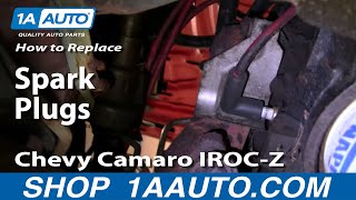 How To Replace Spark Plugs 305 350 82-92 Chevy Camaro IROC-Z Pontiac Firebird Trans Am 1AAuto.com