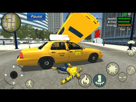 Super Flying Spider Rope Hero City Gangster Battle | Spider Hero Mission - Android GamePlay