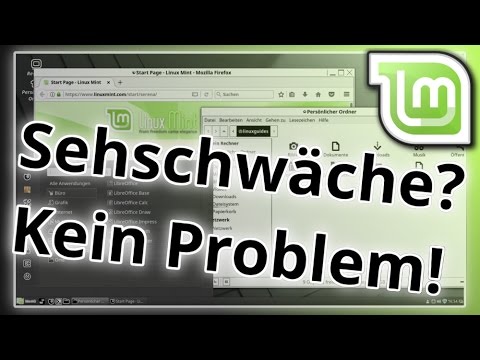 Linux Mint Cinnamon für Benutzer mit Sehschwäche einrichten