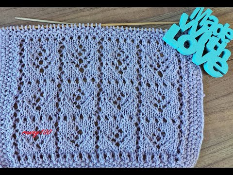 806 🌹 🌹 Ein Frühlings Muster für einen Babydecke**Stricken mit einer Skizze für Anfänger.**Tutorial