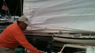 preview picture of video 'Dock side demonstration of  Variable-Reefing on Potter 19'
