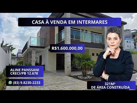 CASA DUPLEX,  SOLTA À VENDA, 321M², 4 SUÍTES, PISCINA, 2 VAGAS, INTERMARES