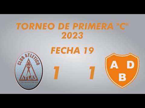 Primera "C" Campeonato 2023 - Fecha 19 - Atlas 1 Berazategui 1 - Resumen
