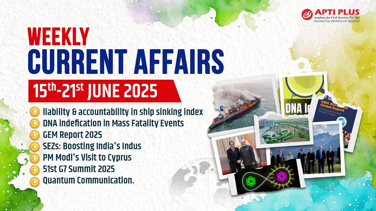 Weekly  Current Affairs | June Current Affairs 2025 |  Part 3 |  | Kolkata | BBSR