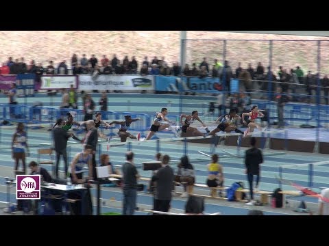 Nantes 2017 : Finale 60 m haies Juniors F (Solene Ndama en 8''42)