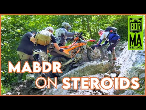MABDR made hardest BDR - Pott's Mountain Jeep Trail on an Adventure Bike