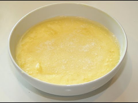 Schneller Milchcreme. Schritt für Schritt mit Rezept.