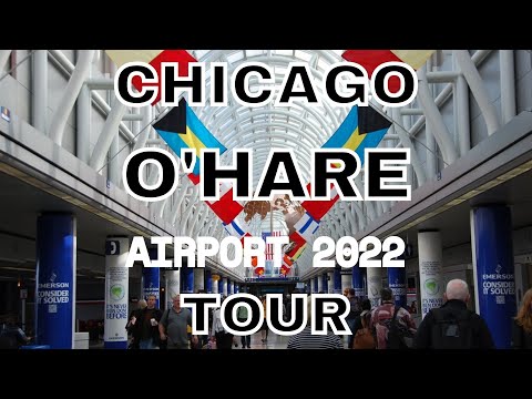 Chicago O'Hare Airport Tour 2022 | Como se locomover | Revisão completa e passo a passo