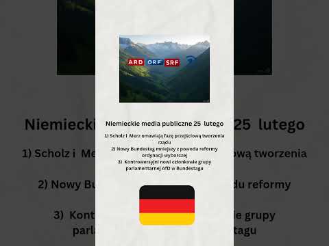 NIEMIECKIE MEDIA PUBLICZNE 25 LUTEGO