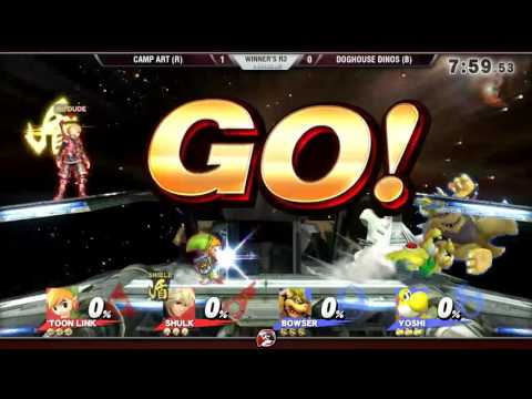 1/28/16 VS Doubles - Winners R3 - Camp Art (R) vs DogHouse Dinos (B)