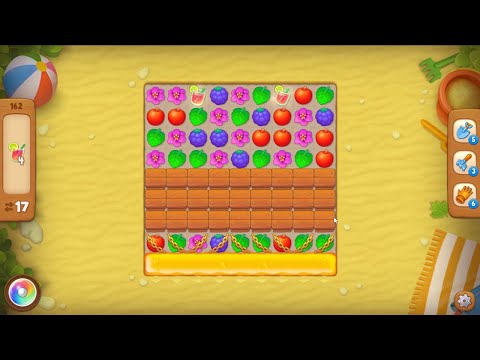 Gardenscapes level 162 - 17 Moves - No Boosters