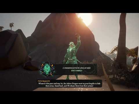 Sea of thieves: FREEING FLAMEHEART (FLAMEHEART appears)