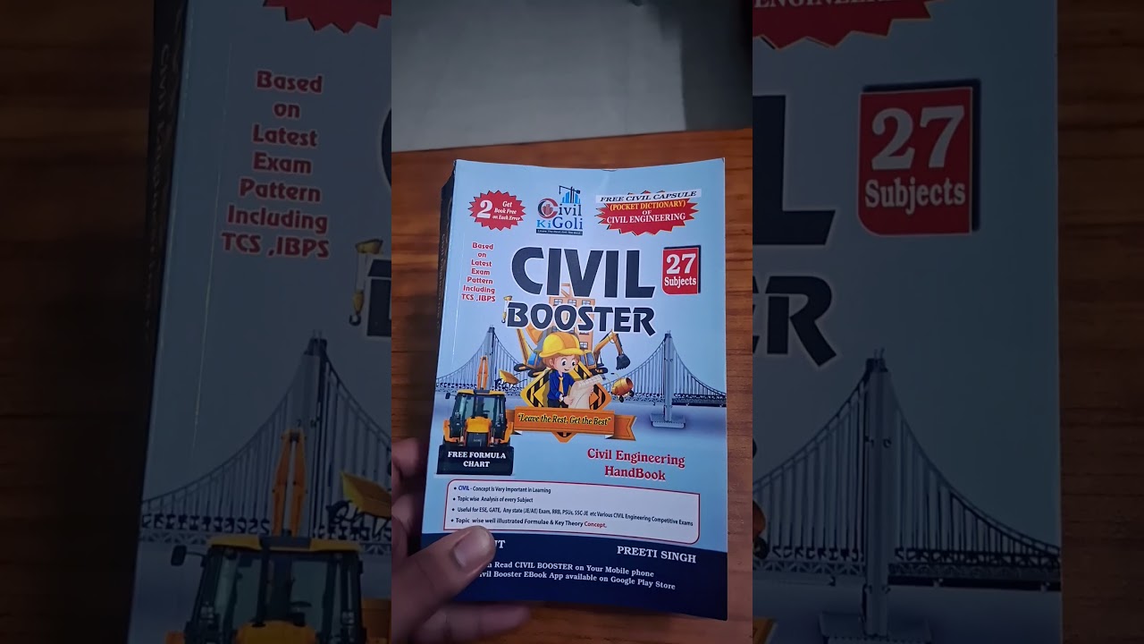 Rrb je , Ssc je ,State Ae/Je best book CIVIL BOOSTER