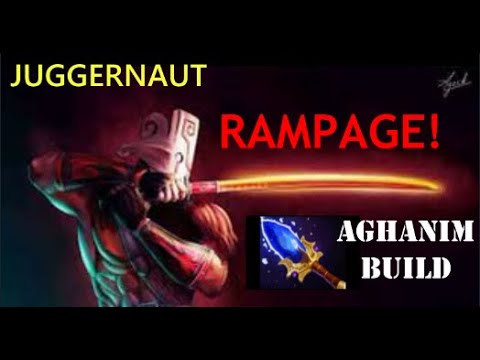 Dota 2 Juggernaut RAMPAGE Aghanim Scepter | RANKED MODE|