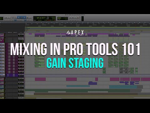 Mixing In Pro Tools 101 - Gain Staging and Setting up the Session