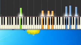 [Piano Tutorial Synthesia]Arcobaleno (Over the rainbow) - Ribelli