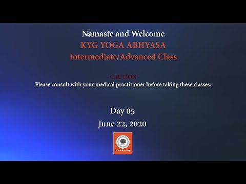 Day 05 - KYG Yoga - Intermediate/Advanced Level