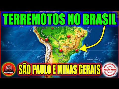 VÁRIOS TERREMOTOS EM MINAS E SÃO PAULO, ASSUSTAM MORADORES LOCAIS