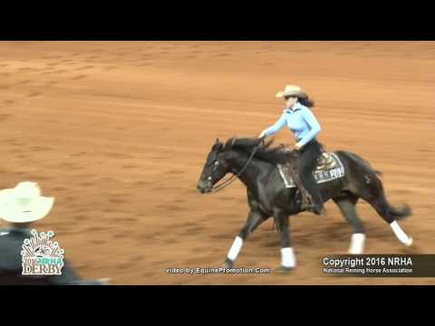 Xtra Hollywood Step ridden by Marie Kleiner  - 2016 NRHA Derby (Open Derby, Sec. 2)