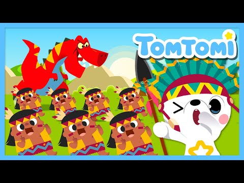 Los Diez Indiecitos | Mejores Canciones para Niños | Canciones de Números | TOMTOMI en español