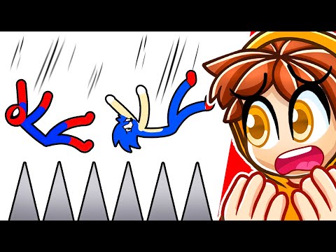 Sonic VS Spiderman 9,784,235% IMPOSSIBLE Obstacle Course...
